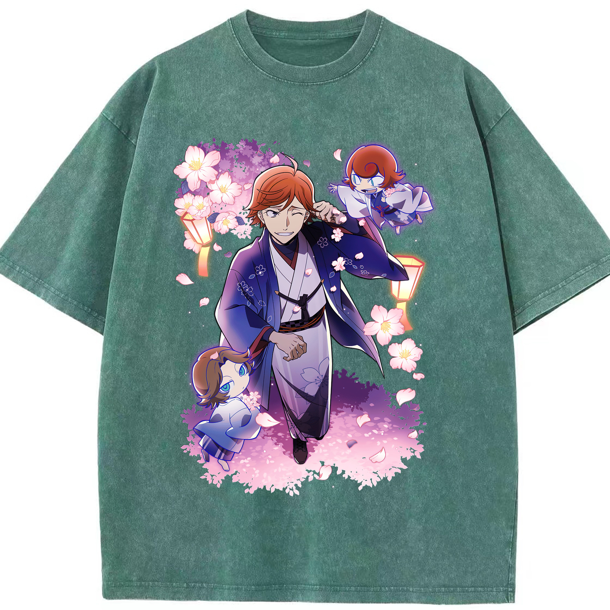 （画像用） 文豪ストレイドッグス Bungo Stray Dogs 綿100% ヴィンテージ風 半袖Tシャツ（フロントプリント）